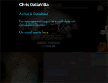 Tablet Screenshot of chrisdallavilla.com